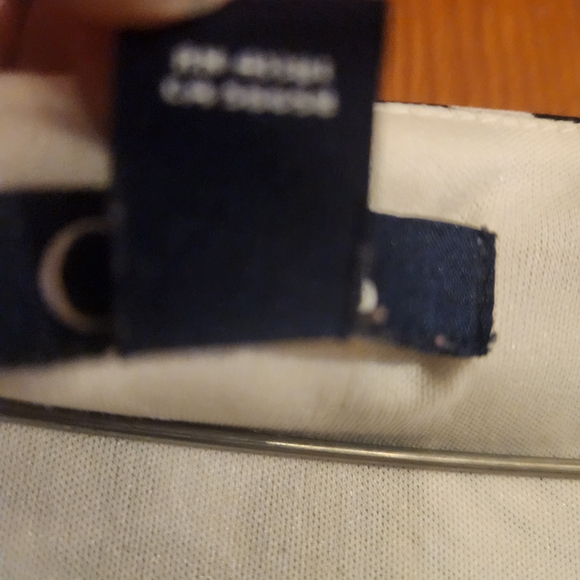 Chaps Black and White Floral Knee Length Dress Size Medium - Picture 3 of 6